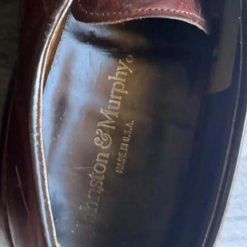 Johnston & Murphy Brown Leather Wingtip Dress Shoes